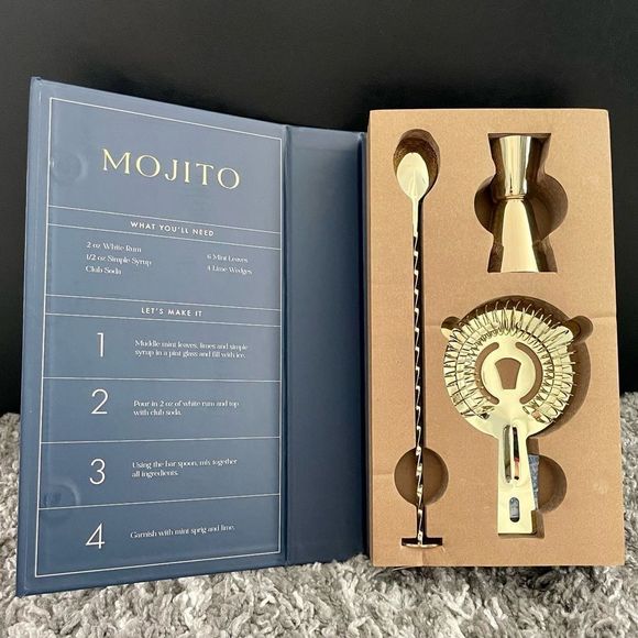 NIB Anthropologie Bar Tools Set - Picture 1 of 8